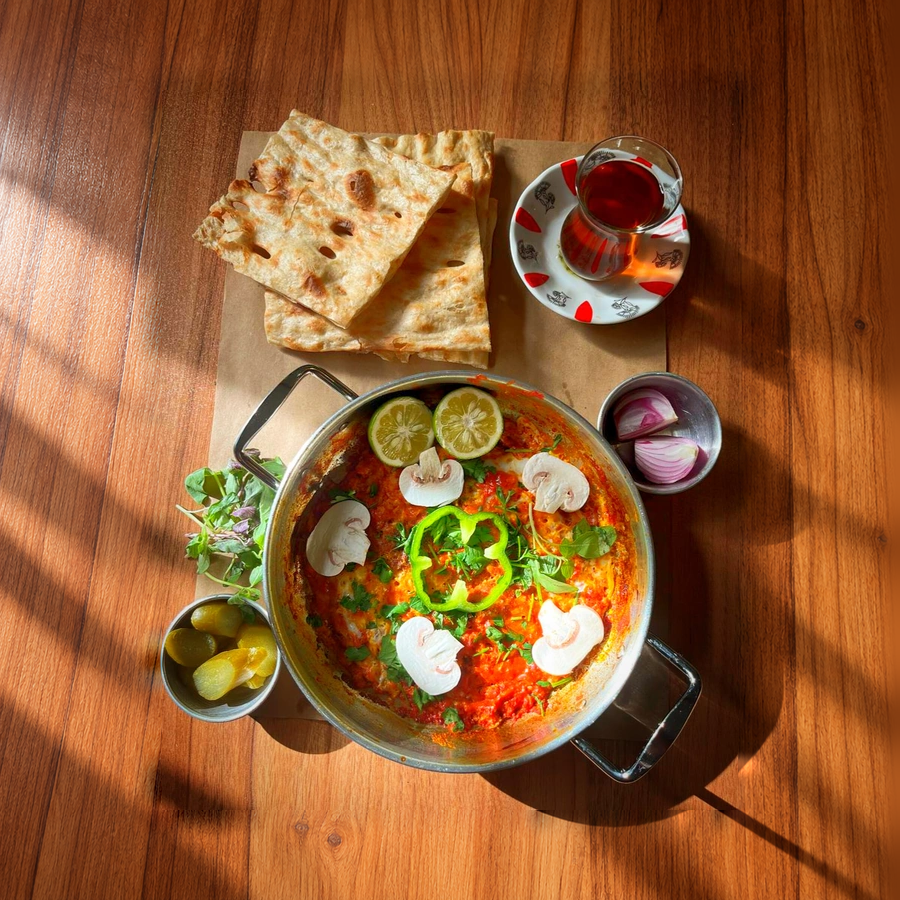 عکاسی غذا — املت و سبزیجات