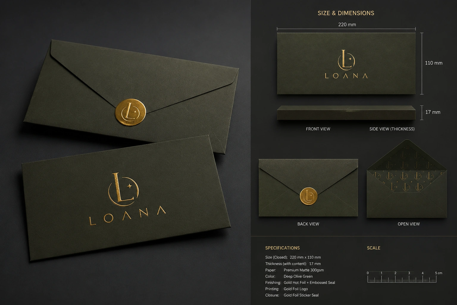 ست اداری LOANA — پاکت