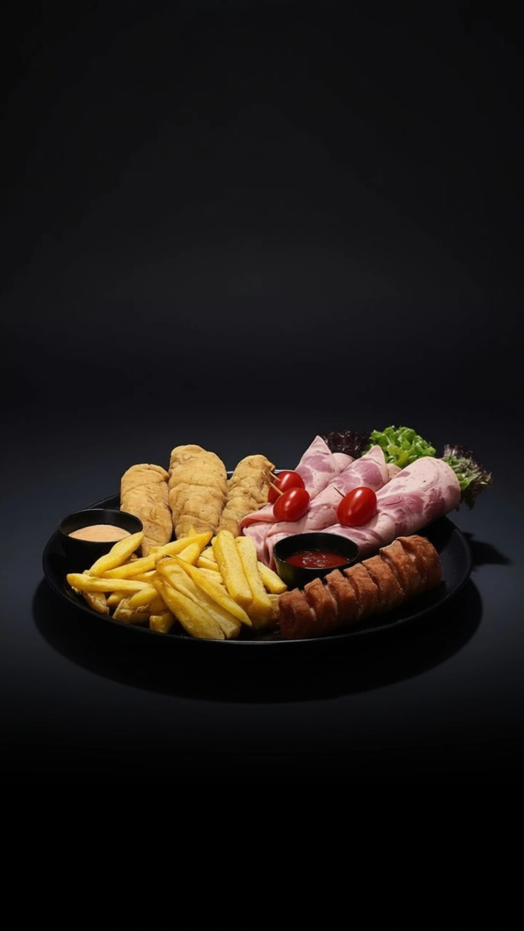عکاسی غذا — بشقاب فست‌فود